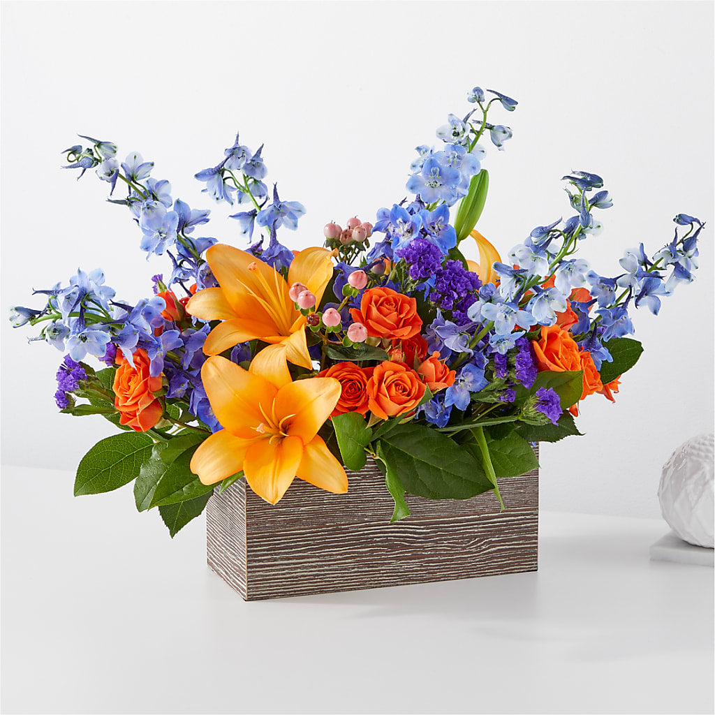 Radiant Citrus Box Bouquet – Bloom Balloon Llc, Newark DE