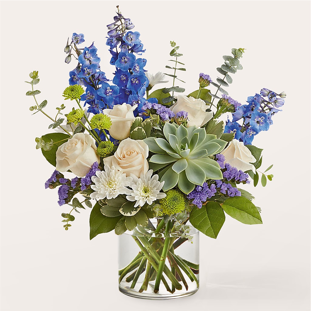Cerulean Waves Bouquet – Bloom Balloon Llc, Newark DE
