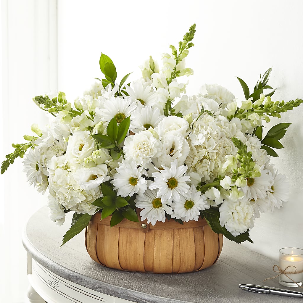 Pure Ivory Basket – Bloom Balloon Llc, Newark DE