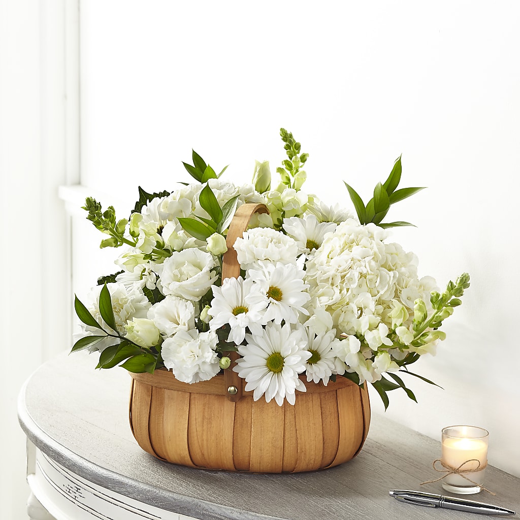 Pure Ivory Basket – Bloom Balloon Llc, Newark DE