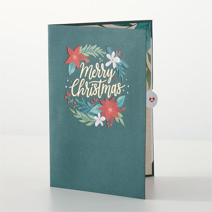 Happiest Holidays Poinsettia and Lovepop Card –  Bloom Balloon Llc, Newark DE