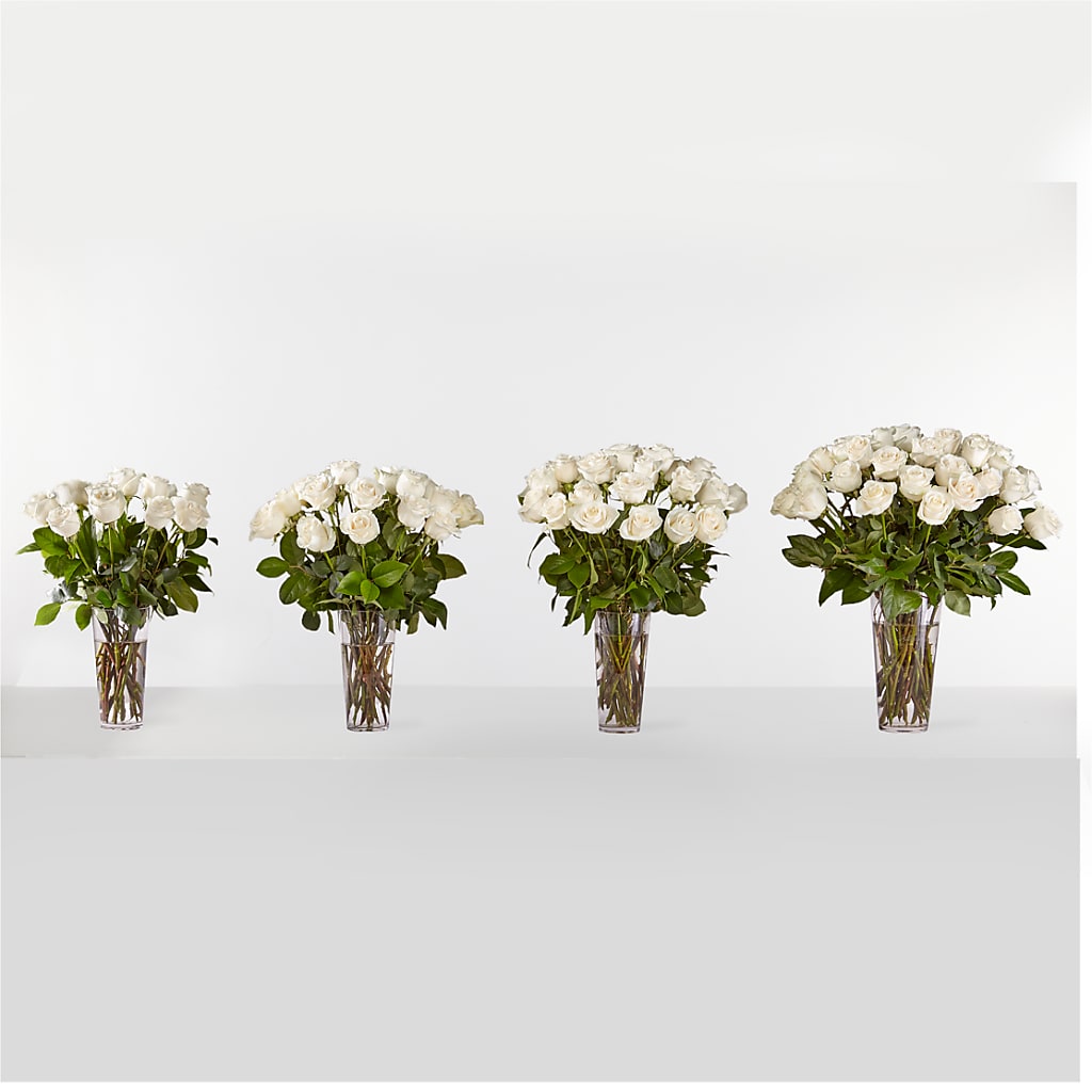 Long Stem White Rose Bouquet –  Bloom Balloon Llc, Newark DE
