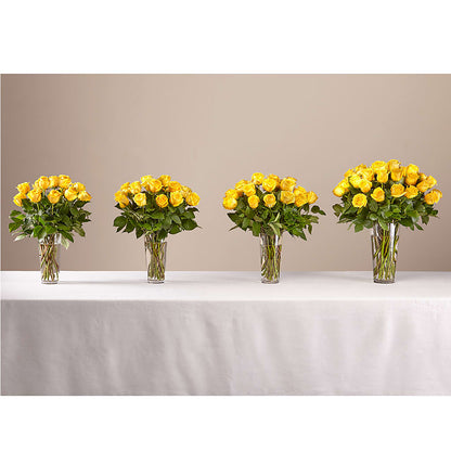 Long Stem Yellow Rose Bouquet –  Bloom Balloon Llc, Newark DE