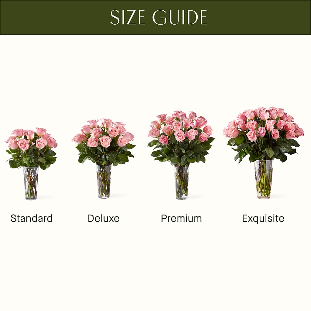 Long Stem Pink Rose Bouquet –  Bloom Balloon Llc, Newark DE