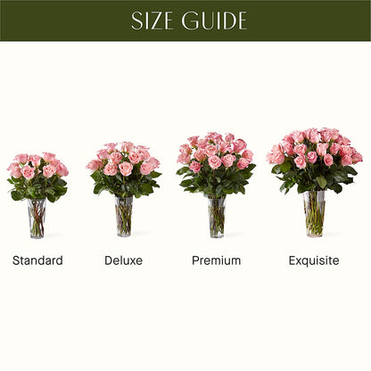 Long Stem Pink Rose Bouquet –  Bloom Balloon Llc, Newark DE