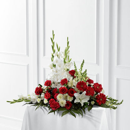 Crimson & White Arrangement –  Bloom Balloon Llc, Newark DE