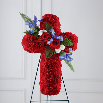 Faithful Hero Floral Cross –  Bloom Balloon Llc, Newark DE