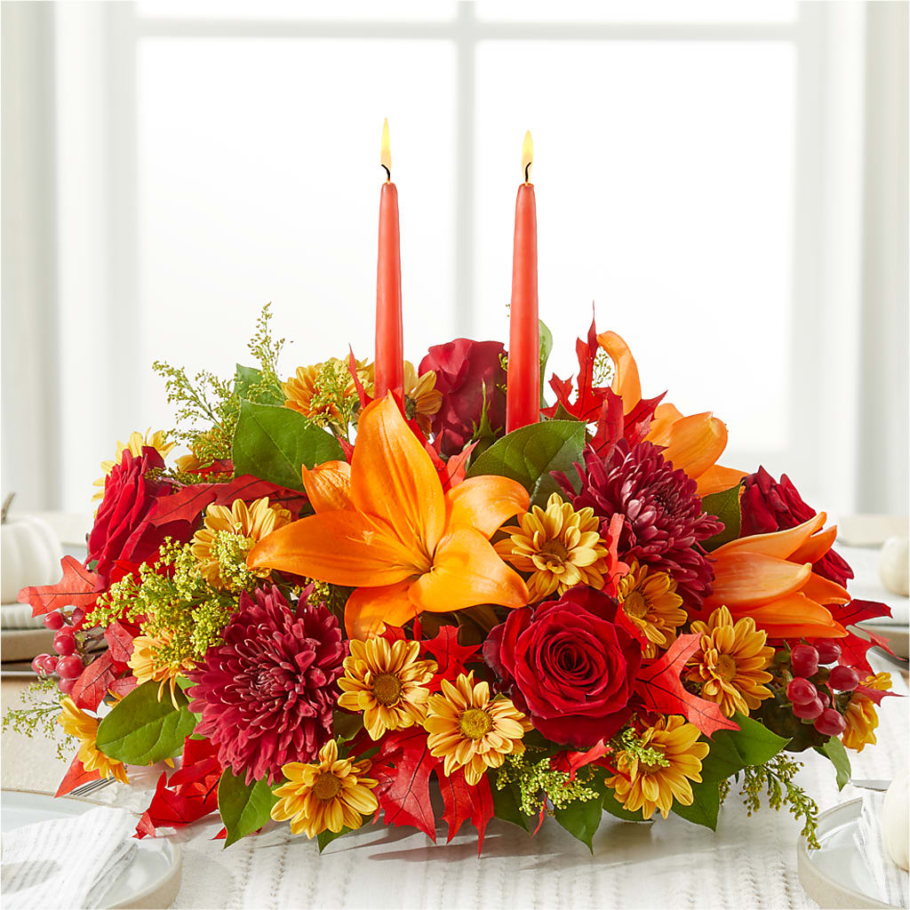 Autumn's Embrace Centerpiece –  Bloom Balloon Llc, Newark DE