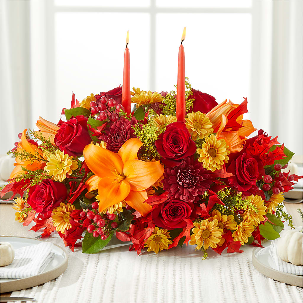 Autumn's Embrace Centerpiece –  Bloom Balloon Llc, Newark DE