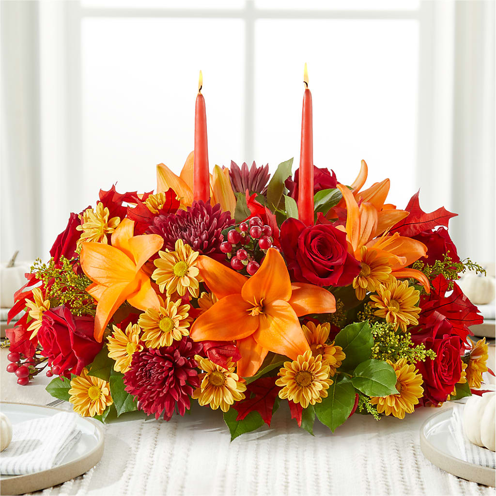 Autumn's Embrace Centerpiece –  Bloom Balloon Llc, Newark DE